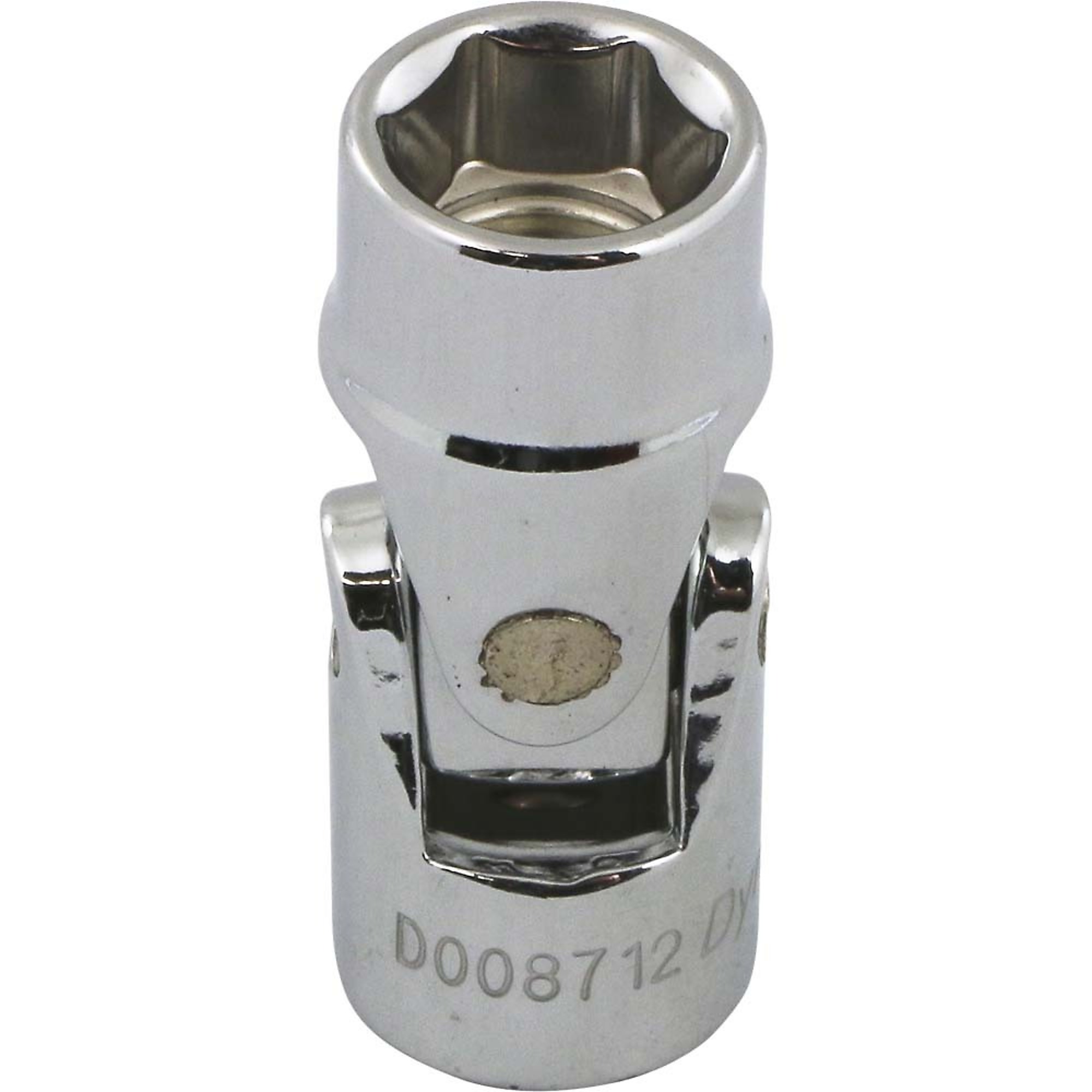 Dynamic Tools 3/8in. Drive 6-Point Metric Universal Joint Socket — 12mm, Chrome Finish, Model# D008712